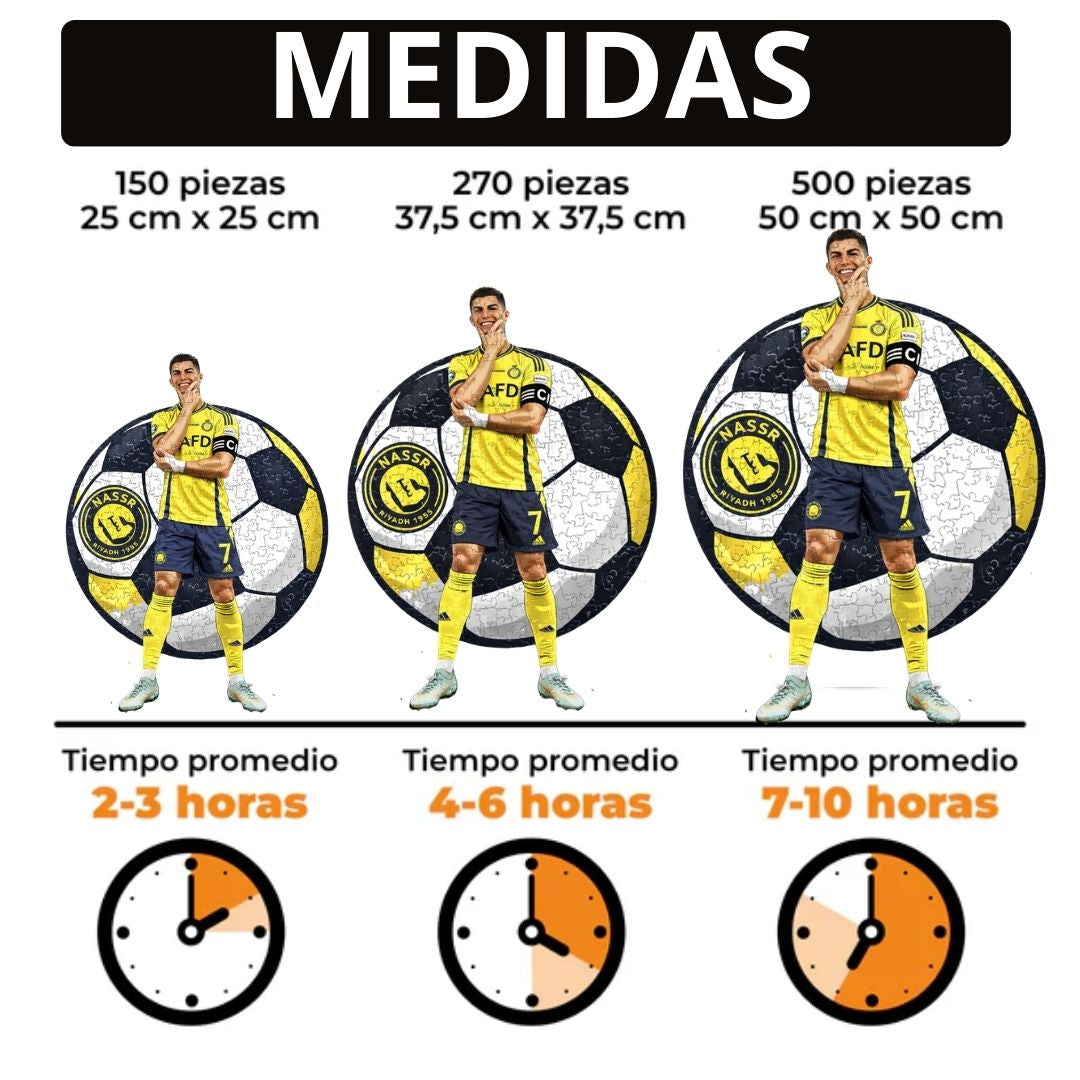 CR7- Rompecabezas de Madera