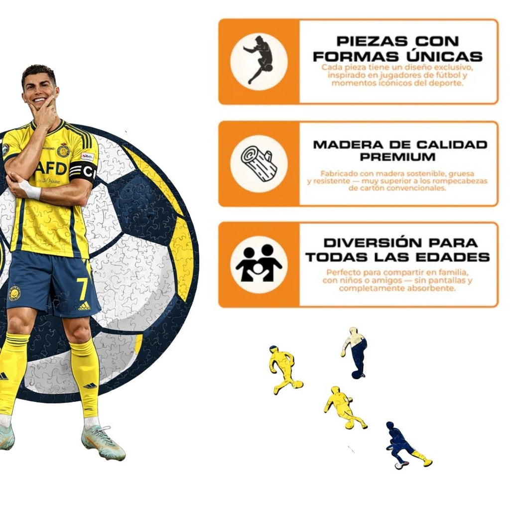 CR7- Rompecabezas de Madera