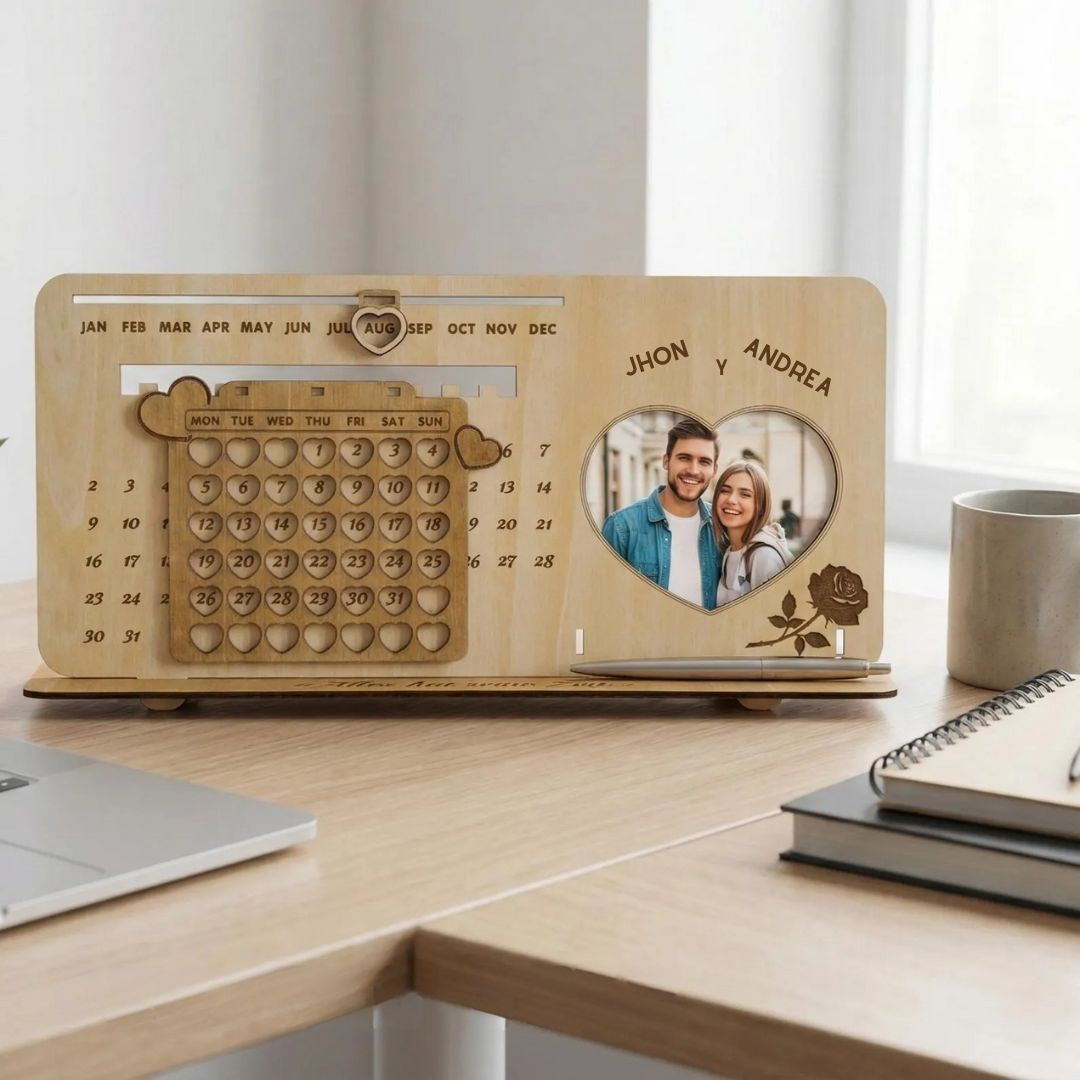 Calendario perpetuo personalizado con foto