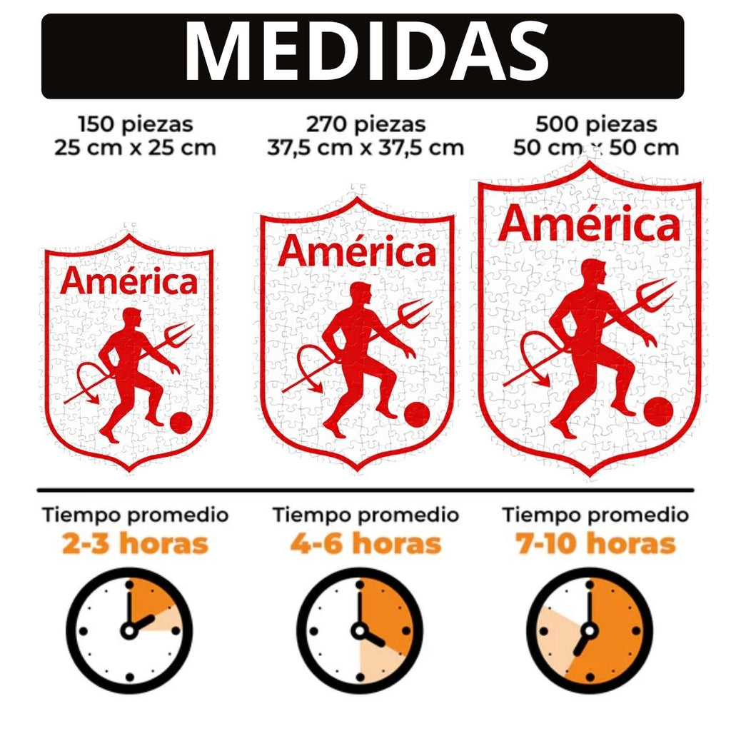 América de Cali- Rompecabezas de Madera