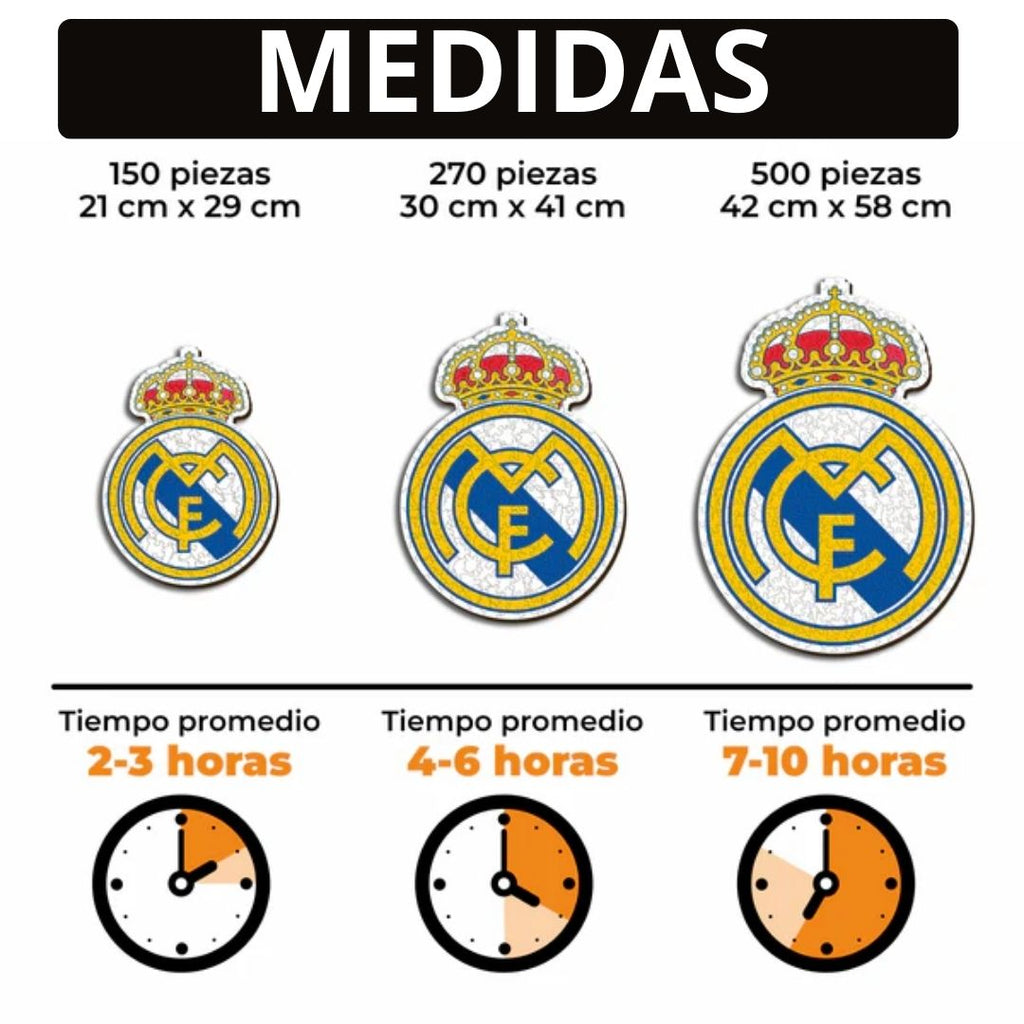 Real Madrid  Escudo® - Rompecabezas de Madera