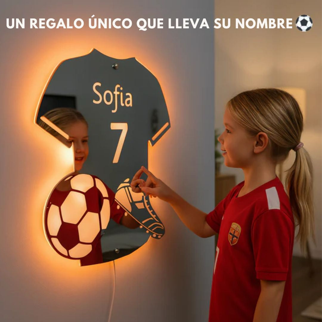 Lámina LED| En Forma De Camiseta Personalizada Tipo Espejo