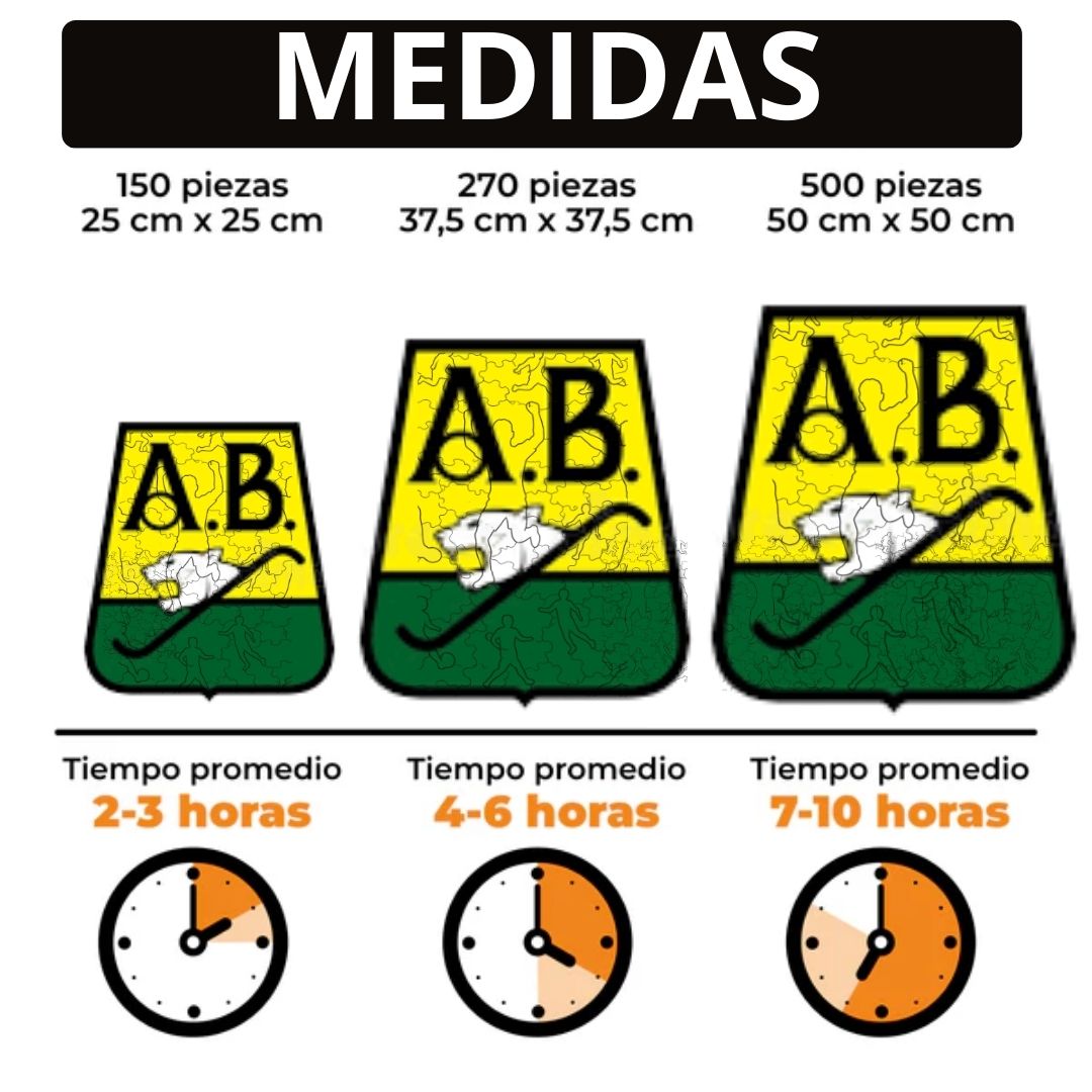 Atlético Bucaramanga - Rompecabezas de Madera