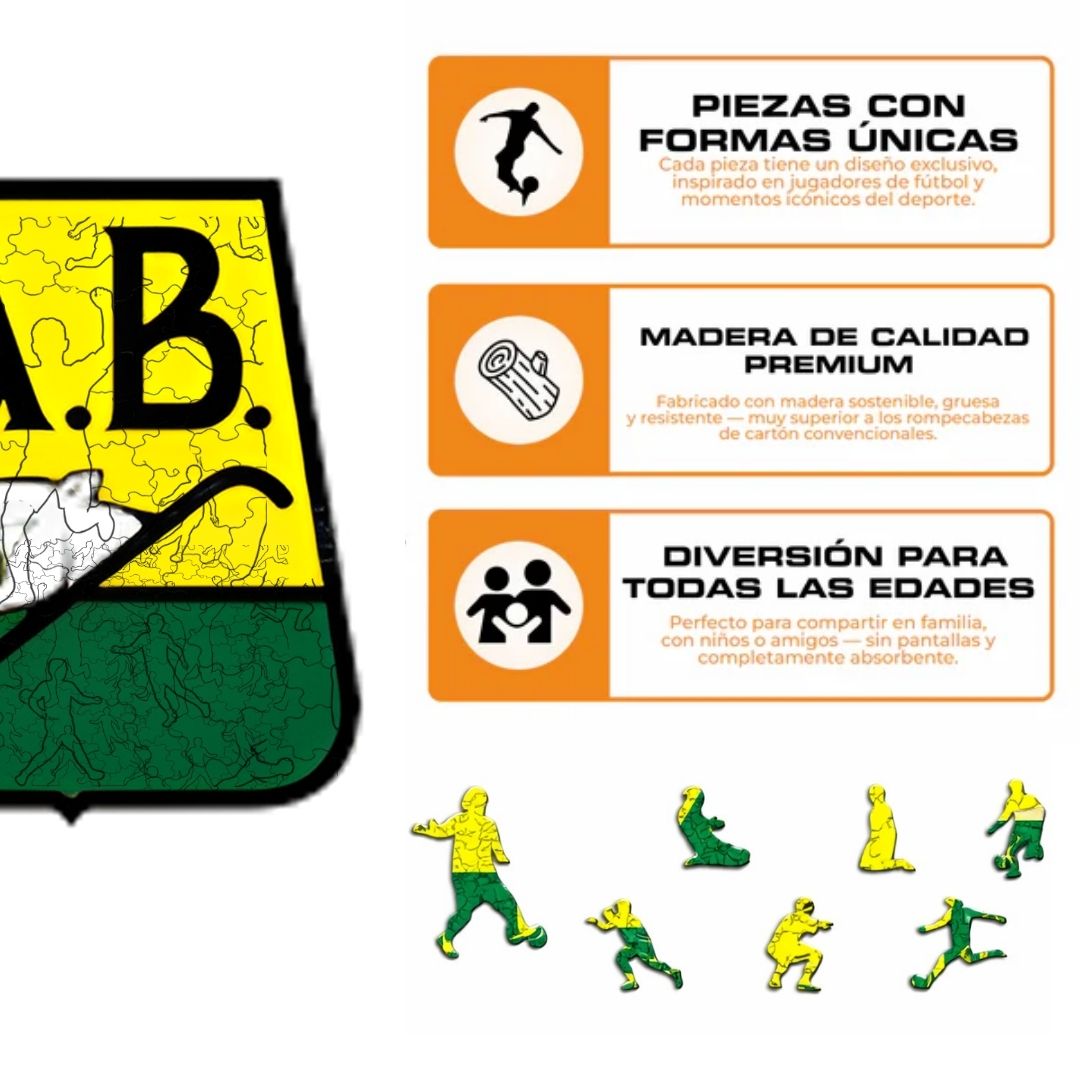 Atlético Bucaramanga - Rompecabezas de Madera
