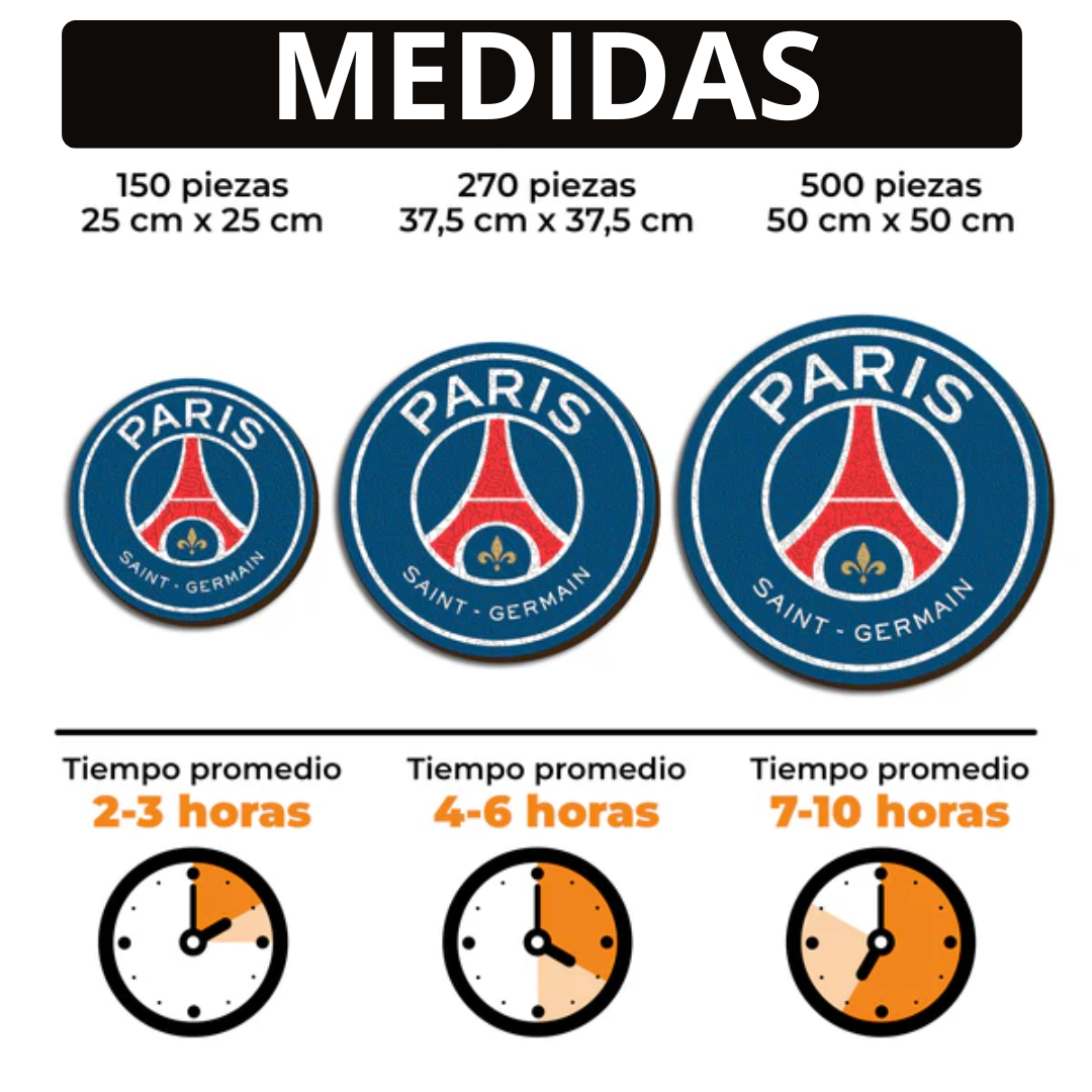PSG FC® Escudo - Rompecabezas de Madera