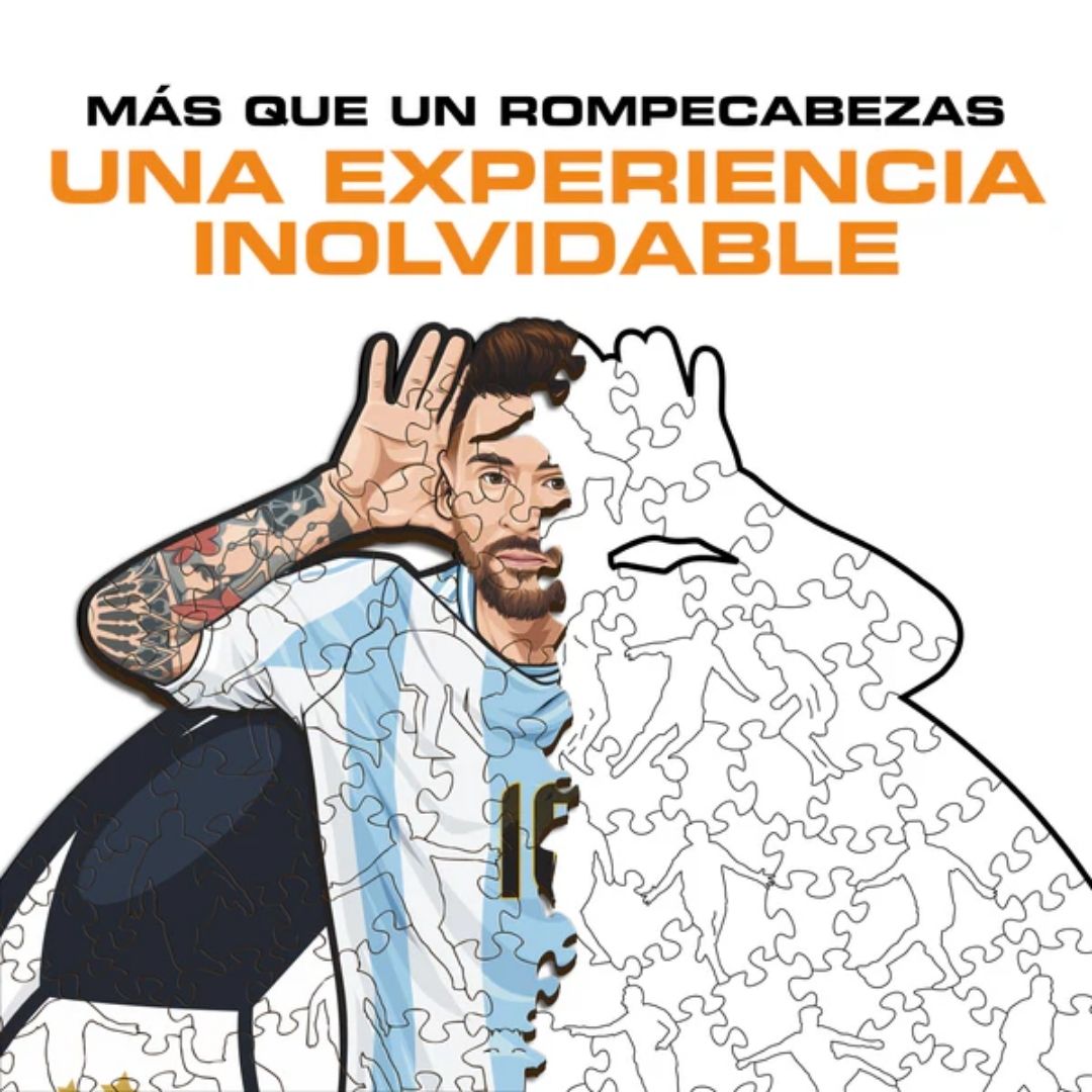 Lionel Messi- Rompecabezas de Madera