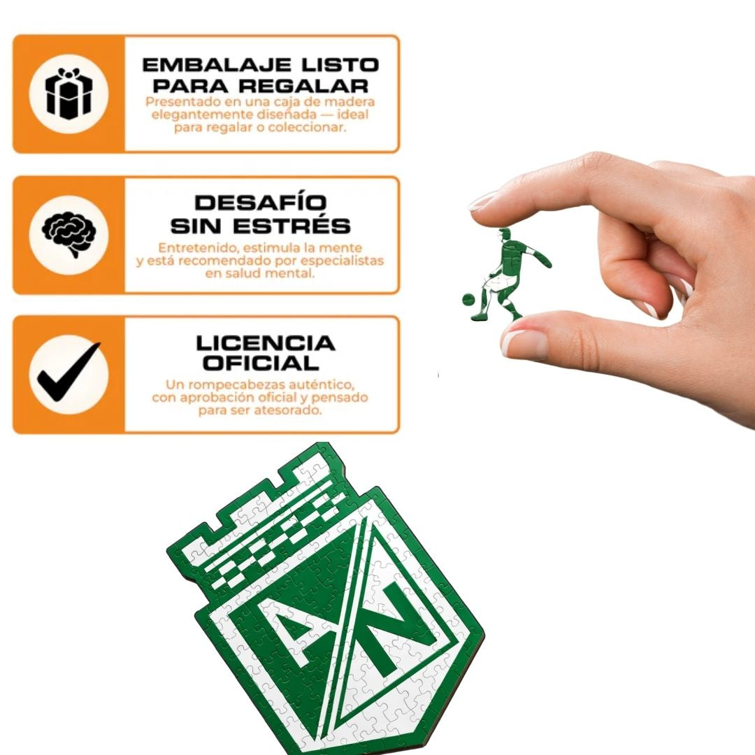 Atlético Nacional- Rompecabezas de Madera